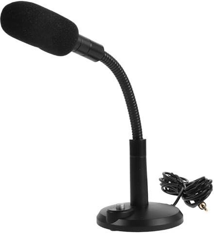 ERINGOGO Microfono per computer per PC e laptop - Microfono da scrivania con cancellazione del rumore da 3,5 mm per streaming, podcasting, conferenze, giochi, canto e registrazione vocale.