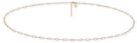 GD GOOD.designs Bauchkette gold - verstellbare Gliederkette (78-93cm) mit 18K Vergoldung I Wasserfeste Körperkette für Damen I Hautverträgliche Body Chain