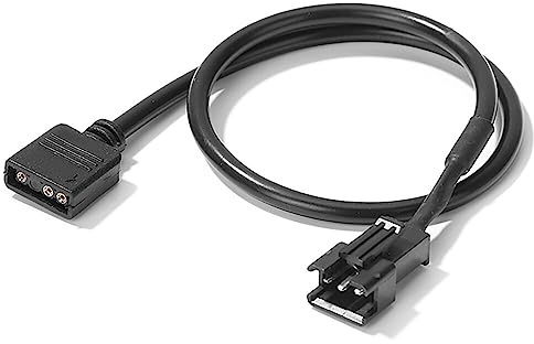 LUOFANG Cable de conversión de Adaptador RGB de Placa Base de 30cm, 5V, 3 Pines, 12V, 4 Pines, Tira de luz RGB para Pieza, línea de Tira de luz de Ordenador