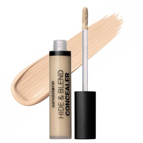 Sandstone Scandinavia Flüssiger Concealer – Mittlere, aufbaubare Deckkraft & natürliches Finish – Langanhaltend, hypoallergen & parfümfrei – Farbton C2