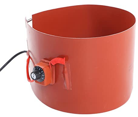 Fass-Eimer-Heizkissen, 200L 1000W Silikon-Fass-Heizkissen, Metall-Fassheizung, Metall-Ölfass-Heizung, Fass-Bandheizung, Fass-Heizband-Wärmer mit Thermostat, 30–150℃