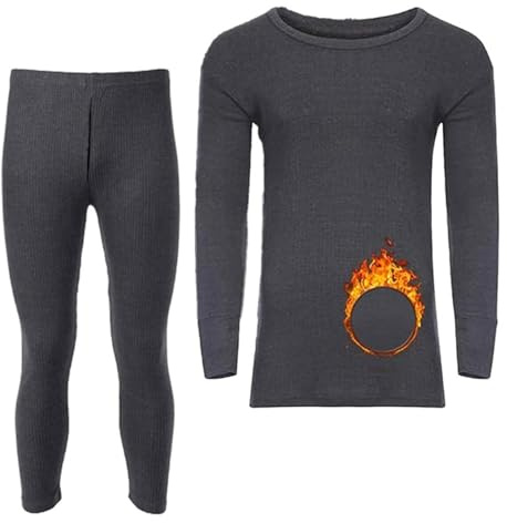 Molten Creek® Men's Thermal Underwear Set, Extra Warm Thermal, Top Bottom Long Johns Set, Vests & Trousers for Winter, Soft & Breathable, Super Stretchy