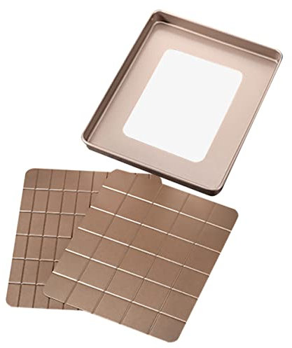 IMIKEYA Nougat Mold Reusable Set for Snowflake Crisps Professional Pastry Baking Tools DIY Dessert Mold Cooling Tray