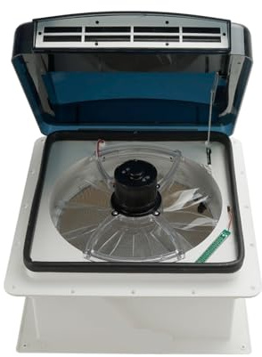 Ventilatore per Camper Ventilatore da Tetto for Roulotte con Telecomando, 10 velocità Ampia Applicazione