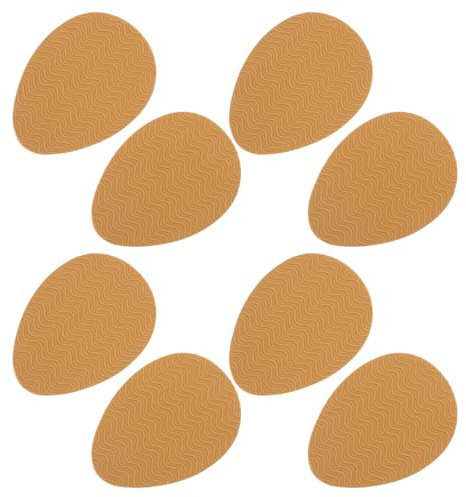 Beaupretty 4 Paia di Cuscinetti Antiscivolo Autoadesivi per Suola e Tallone Scarpe Protezione in Silicone Cachi per Tacchi Alti e Scarpe Eleganti Accessori Antiscivolo Silenziosi per Uso