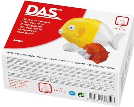 DAS - Boîte 1kg de plâtre en poudre pour moulage