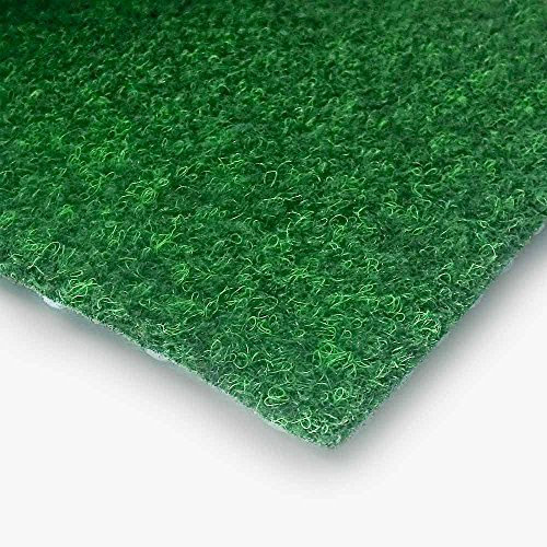 livingfloor® Kunstrasen Vliesrasen mit Noppen Grün in 1,50 m Breite, Länge variabel Meterware, Größe:2.50x1.50 m