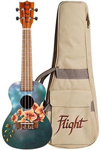 Flight Ukeleles AUC33 Konzert-Ukulele, Orchidee