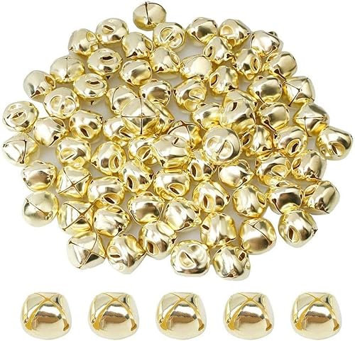 EliteKoopers 6mm Jingle Bell Beads For Xmas Craft Christmas Charms Jewellery Decor Item
