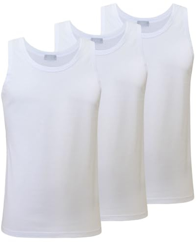 Liabel Canotta Uomo 100% Cotone, Art. 4428 Pacco da 3, Bianco XL