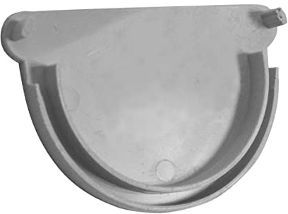 Jardibric - Fond de Naissance Gouttière Ø16 Descente Ø50 Gris - Raccord Gouttière Évacuation Eau Pluviale