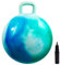 U&C Planet Hüpfball Aufblasbarer Hopperball mit Pumpe, 45 cm Hopper Ball für Kinder max. Belastbarkeit 100 KG, Spielzeug für Kinder 3-6 Jahre Drinnen & Draußen，Wolke blau