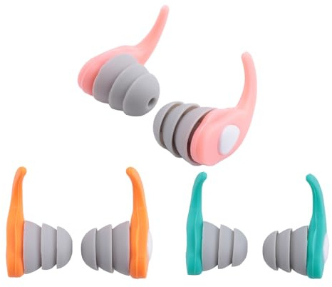Pyugxab Tapones para los Oídos para Nadar 3 Pares Adultos Niños Nadar Tapones para los Oídos Nadadores Tapones para los Oídos para Hombres Mujeres Tapones para los Oídos Impermeables B