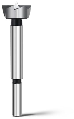 Forstner - Punta per legno, 22 mm, diametro 22 mm, lunghezza 90 mm con gambo rotondo da 8 mm
