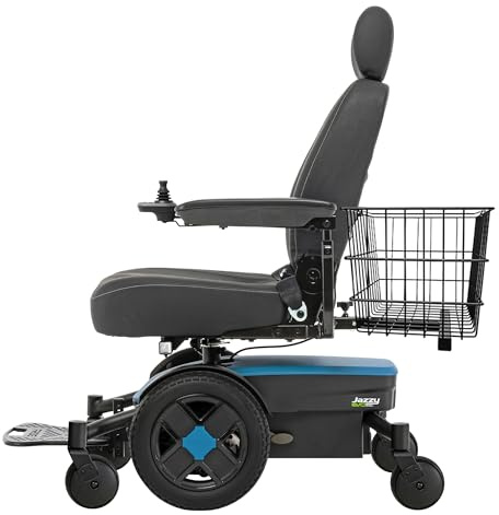 Pride Mobility Jazzy EVO 613Li Power Wheelchair + Accessories, 21 Mile Range, Full Suspension, 300 Lbs Capacity, Pride Mobility Electric Wheelchair for Adults, 5 Year Warranty