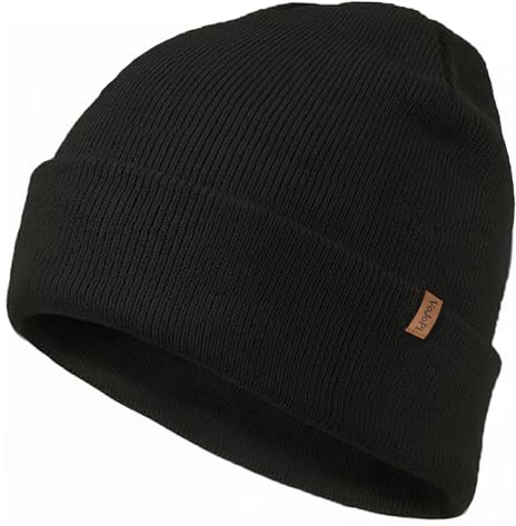VoJoPi Beanie Hat for Men Women, Soft Unisex Winter Hat, Warm Cuffed Knitted Skull Cap, Gifts for Women & Men