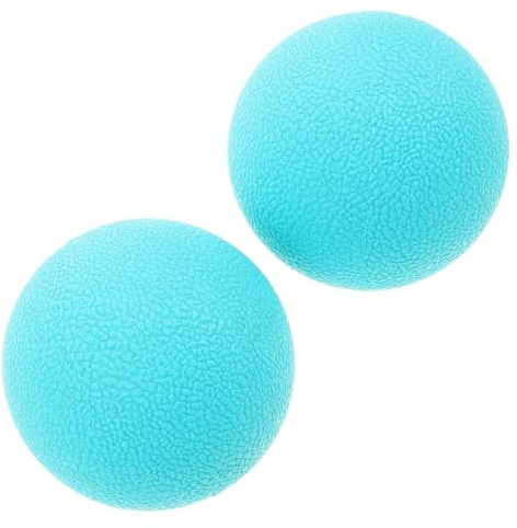 PACKOVE Bolas de Masaje Tpe 65 Mm Color Verde Claro, Par para Masaje de Tejido Profundo, Fascia y Pies, Pelota Multifunción para Relajación Muscular y Alivio de Fascitis Plantar