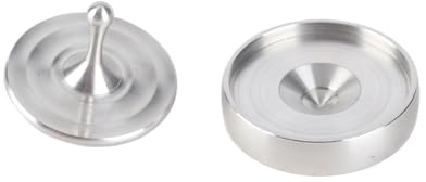 Generic Magnetisk roterande snurra, kontorsdekoration, droppar, spiner leksaker, baslösa gåvor, kontorsleksak i rostfritt stål, unik revolutionerande gåva för silver (Silver1)