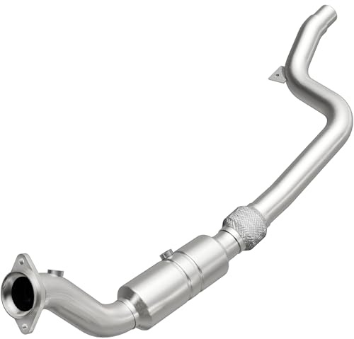MagnaFlow Direct-Fit Catalytic Converter OEM Grade Federal/EPA Compliant 52101 - Stainless Steel 2.5in Main Piping, 50.5in Overall Length, Pre-Converter & Midbed O2 Sensor - OEM Domestic Replacement