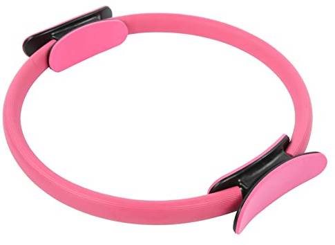 RiToEasysports Anneau de Yoga Anneau de Pilates incassable à Double poignée Cercle de Remise en Forme(Rose