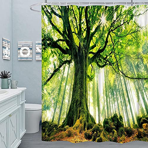 M&W DAS DESIGN Vorhang Gardine Curtain Gardiene Schlaufengardinen mit Kräuselband mit Ösen Halbtransparent Wohnzimmer Schlafzimmer inkl. 12 C-Ringe 180x200cm