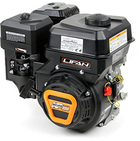 LIFAN KP230 Benzinmotor mit 6,5 PS Einzylinder für Rüttelplatten und Baumaschinen, luftgekühlter 4-Takt Motor mit 20 mm Kurbelwelle, OHV-Ventilsteuerung & 459 cc Hubraum