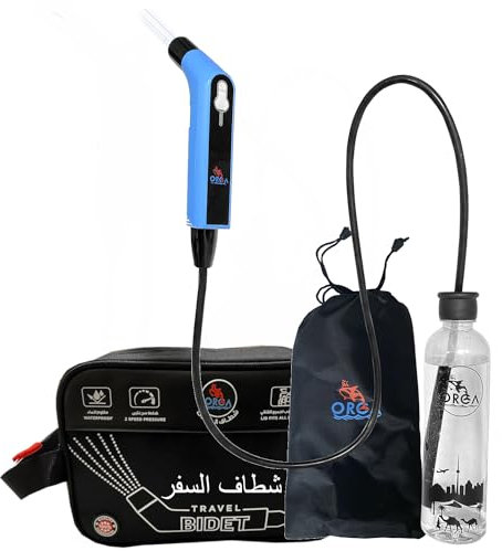 Orca Bidet de voyage portable avec pulvérisateur personnel électrique pour le camping, la salle de bain, l'hygiène personnelle, les soins de bébé, le nettoyage des toilettes