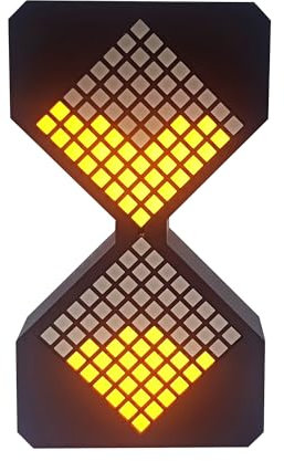 Elektronischer Sanduhr-Timer，LED-Sanduhr,Digitale Sanduhr mit einstellbaren Zeit von 1-30 Minuten,aufladbare elektronische Tisch-Sanduhr,Sanduhr-Timer,Kreative Geschenke. (schwarz)