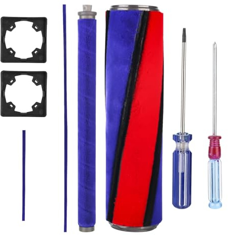 XTDMJ Bürste Ersatzbürste für Dyson V6 V7 V8 V10 V11 Staubsauger Softwalzen Bodendüse Ersatz Bürstenleiste Ersatzteile Bodenbürste Rollen Ersatz Bürstenwalze Plüschstreifen