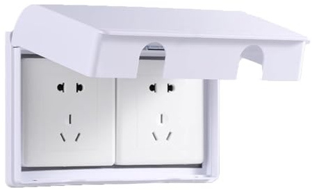 Electric Socket Covers - Plug Socket Cover for Child Safety - Waterproof Double Socket Cover - Protect Your Home with Safe Electric Outlet Covers