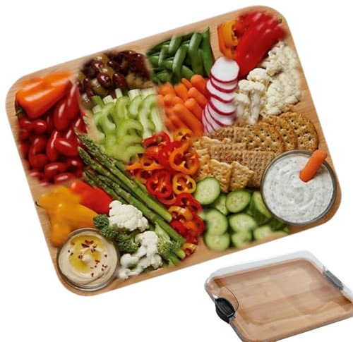 Tabla de embutidos – Tabla de queso | Juego de tablas de charcutería | Tabla de queso grande y juego, plato de servir para carne y queso | Bandeja de aperitivos de madera, tabla de aperitivos de