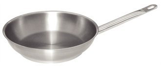 Nextday Catering M925 Vogue Fry Pan, Stainless Steel, 24 cm, 9.5