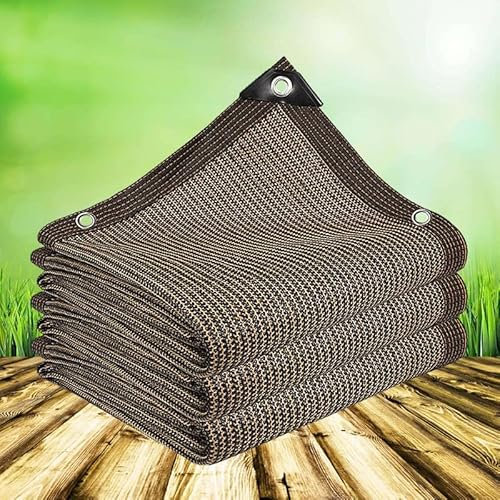 Filet D'ombrage 12 Broches Protection Rayons 90-95% UV Voile Ombrage,Serres Filet Coupe-Vent avec Oeillets,Rayons Toile D'ombrage Extérieur,pour La Couverture VéGéTale/Jardin/Voitures,1x2m