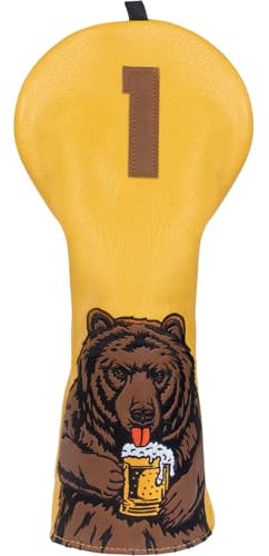 LZFAN Golf Club Head Cover Golf Head Cover Driver Headcover Fairway Wood Headcover Hybrid Club Head Cover (Driver)