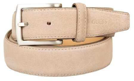 GUESS Herren Ledergürtel Gürtel aus Leder Mann Artikel BM5005 LEA40 hoch cm. 3,2, GRY Gris/Grey, 115