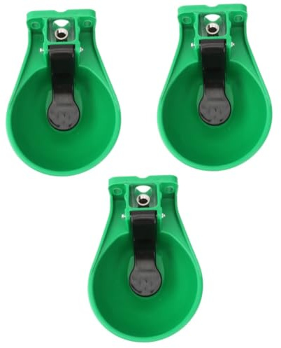 FOMIYES 3 Pièces Bol Automatique de Vache bétail de Cheval Grand Abreuvoir à volaille chèvre Outil d'abreuvement des Animaux Bol d'eau Pratique pour Le bétail vanne en cuivre