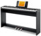 Donner Digital Piano Keyboard Velocity-Sensitive 88 Keys with Removable Piano Stand, Compact Beginner Home Electric Piano with Split Mode, LED Digital Tube for Display, and Triple Pedal DEP-08