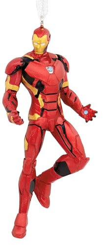Hallmark Iron Man Ornament, MARVEL Avengers Tree Decoration, Disney Hanging Ornament, Christmas Hanging Ornament, Gifts for Christmas