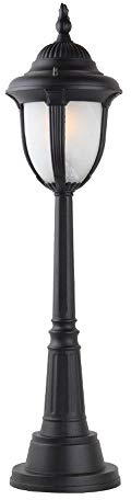 E27 Impermeabile In Alluminio Antiruggine Giardino Street Light 77 centimetri Europeo Vintage Colonna Lanterna Colonna Esterna Lampada Pilastro di Vetro per Prato e Patio e Design Elegante