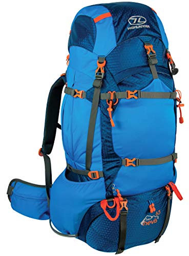 Highlander Ben Nevis 65 Blue Backpack, blau, 63 x 33 x 5 cm