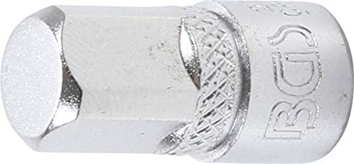 BGS 271 | Adaptador de llave de vaso | cuadrado interior 6,3 mm (1/4) - cuadrado exterior 10 mm (3/8)