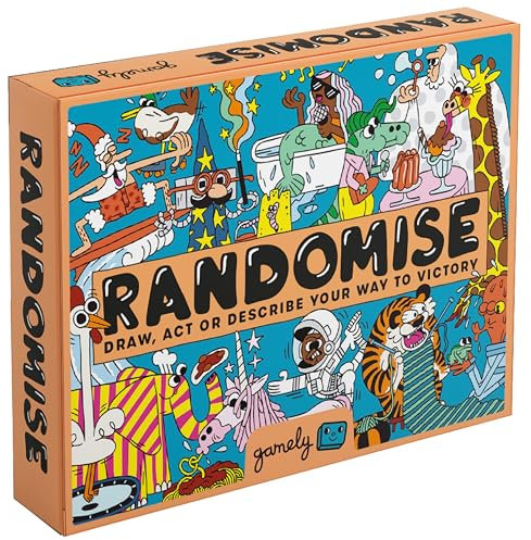 Randomise: The hilarious pocketsize party game of acting, drawing and describing.