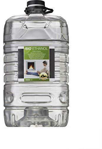 Farmlight Bioetanolo 10 Litri, Ultra Inodore, Combustibile Ecologico 100% Origine Vegetale, Compatibile con tutte le Stufe Elettriche o Meccaniche