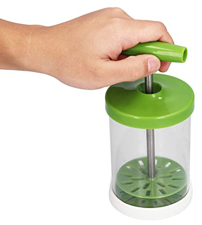 Manual Milk Frother Hand Cream Mixer DIY ABS Pump Cream Whipper Handheld Milk Blender Manual Milk Creamer Hand Pump Frother for Kitchen Baking