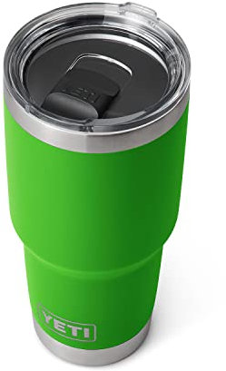 YETI Rambler 30 oz Tumbler, Stainless Steel, Vacuum Insulated with MagSlider Lid, Canopy Green