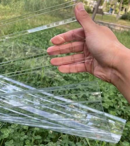 YHKJLYH Feuilles de toiture Transparentes pour abri de Jardin, Couverture de Toit imperméable à la Pluie avec Protection UV de 1 mm, Feuilles de toiture ondulées, Plaque en Fibre de Verre pour Serre