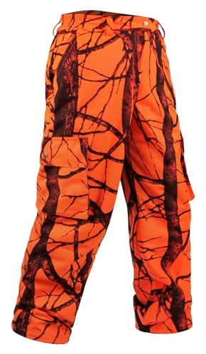 GUGULUZA Pantalon de chasse pour homme, pantalon de chasse silencieux avec doublure en polaire, vêtements camouflage résistants à l'eau pour la chasse au cerf