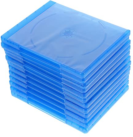 Homoyoyo Boîtier CD en Plastique Transparent Semi-Transparent pour DVD, Lot de 12, Rangement Disque pour Collectionneur, Protection Rayures, Usage Domestique Et Cinéma