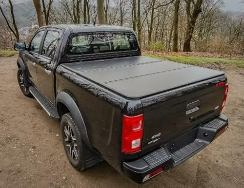 Copertura per vano carico – 3 pezzi pieghevole – alluminio nero verniciato a polvere