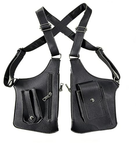 Genérico Bolso De Hombro Doble Para Axilas, Bolso Bandoleras Paras Hombre, Antirrobo Bolsos Bandoleras Ajustable Paras Las, Para El Trabajo, Moto, Deportes Y Viajes
